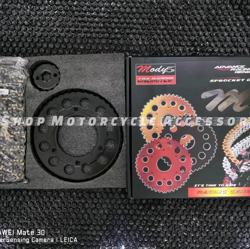 MODY5 SPROCKET AND CHAINSET FOR YAMAHA SNIPER 150/155