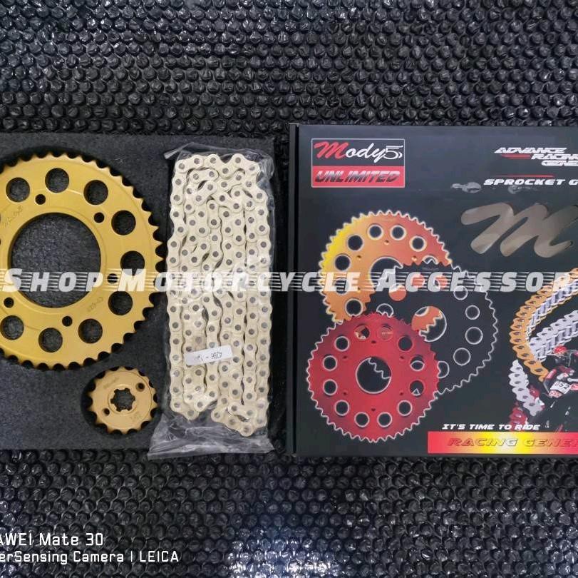 MODY5 SPROCKET AND CHAINSET FOR YAMAHA SNIPER 150/155