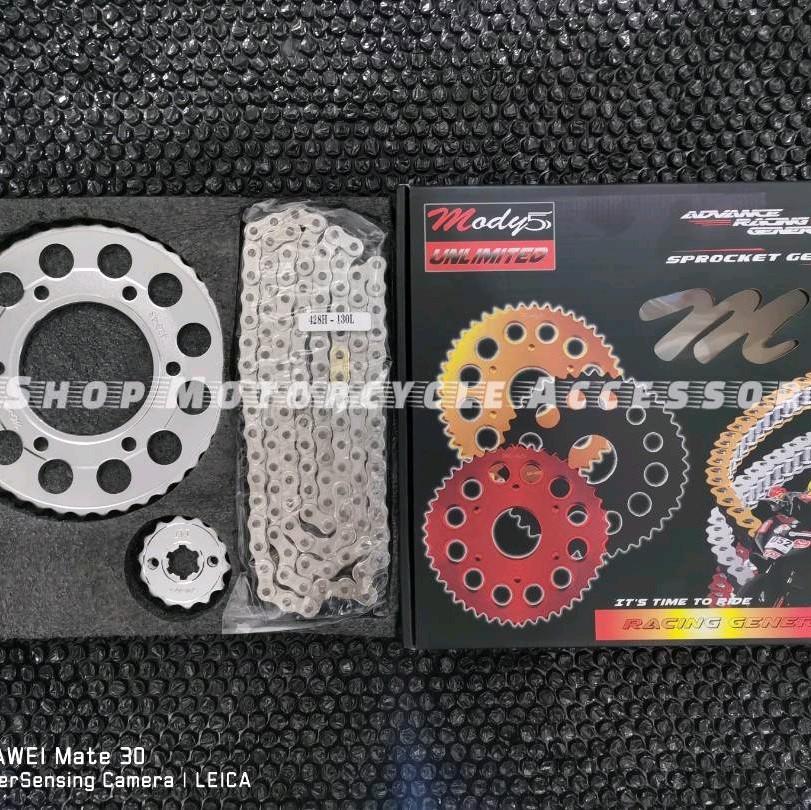 MODY5 SPROCKET AND CHAINSET FOR YAMAHA SNIPER 150/155